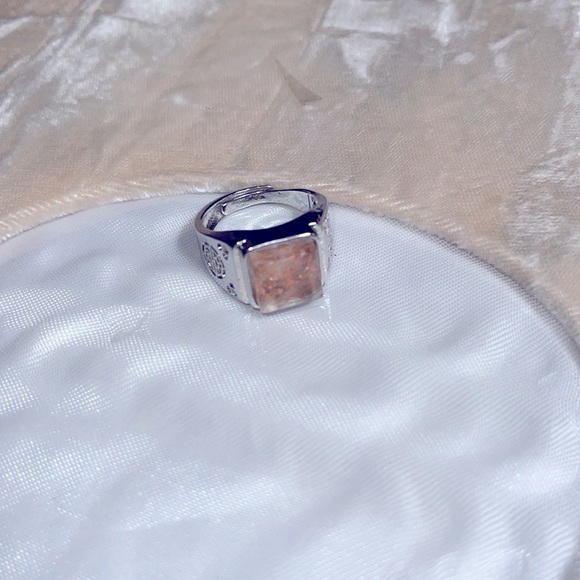Ghost quartz square ring Adjustable - Picture 2 of 8